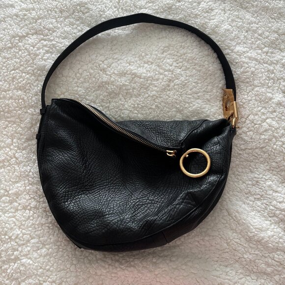 Large Knight Asymmetric Leather Shoulder Bag - Picture 1 of 6